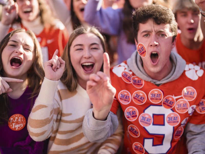 Clemson student college football fans