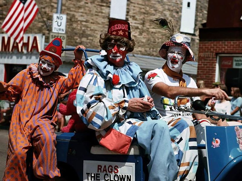 Clown car for Fourth of July parade