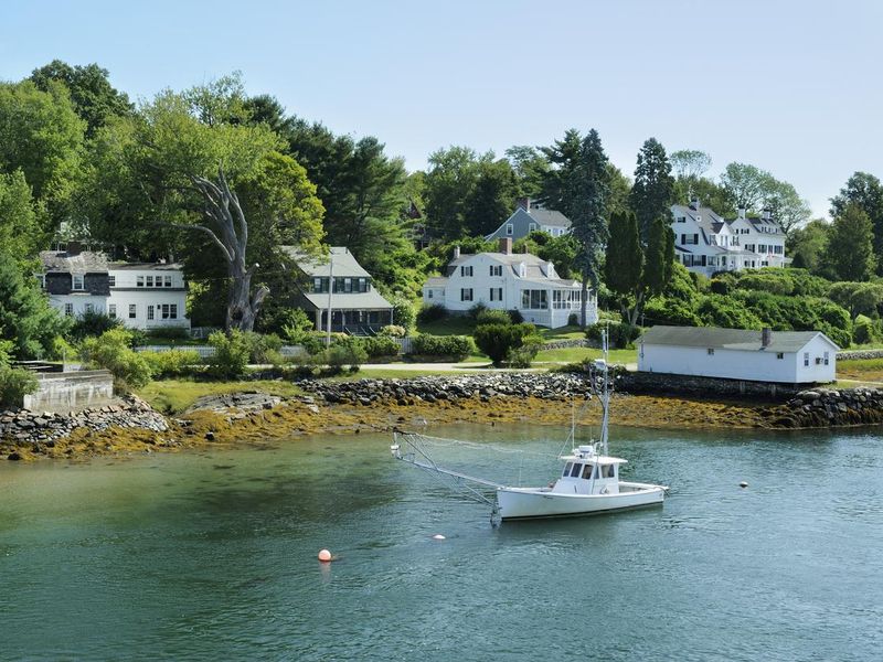 Coastal village in Maine