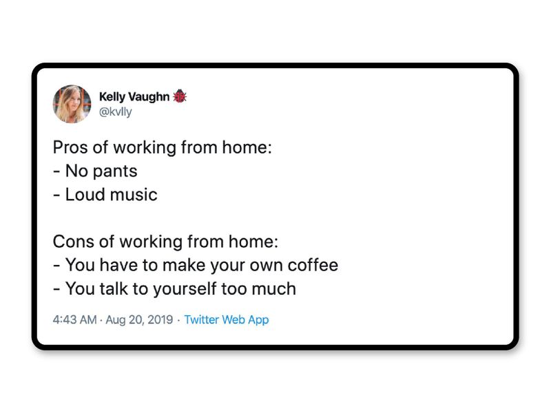 Funniest Tweets About Working from Home | Work + Money