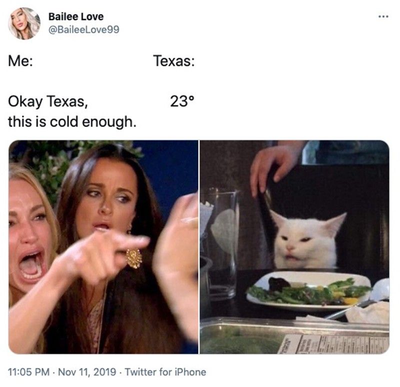 Cold weather in Texas