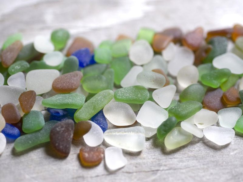 Collected sea glass