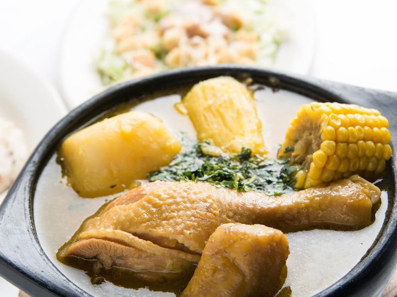Colombian Chicken Soup (Sancocho de Gallina)