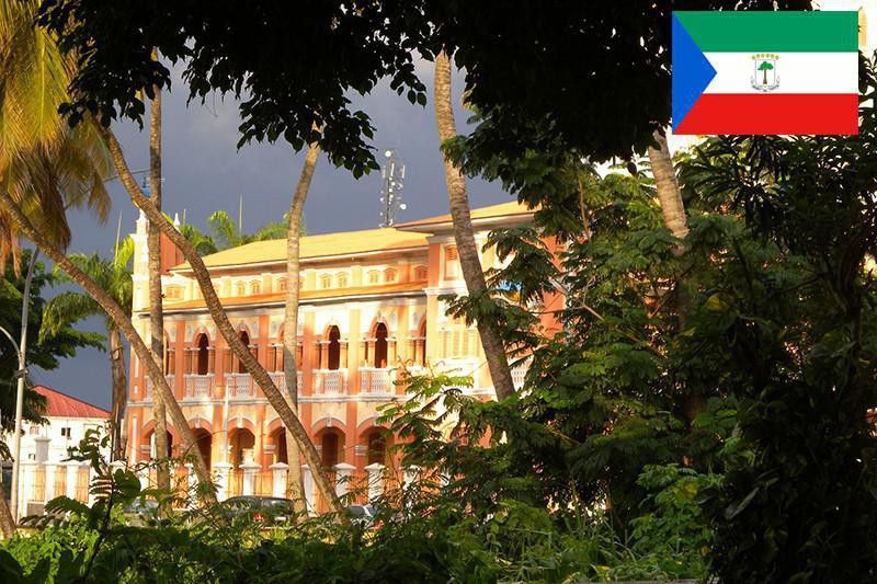 Colonial building in Equatorial Guinea