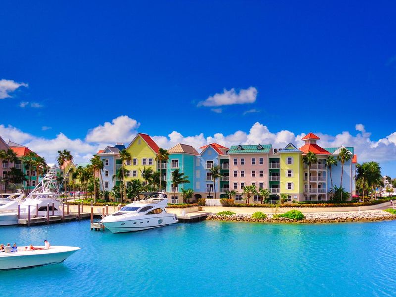 Colourful houses in Nassau