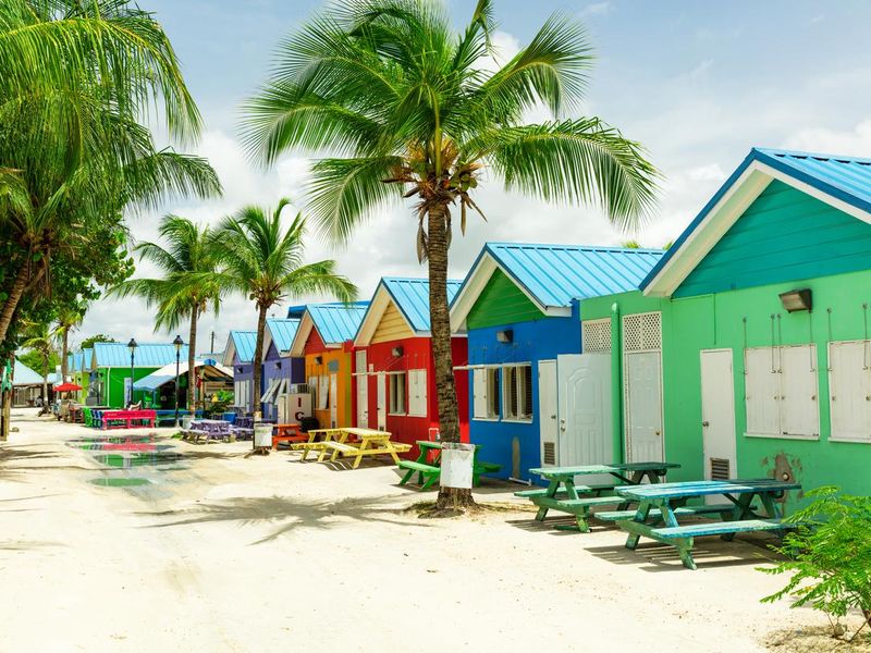 Colourful houses on Barbados