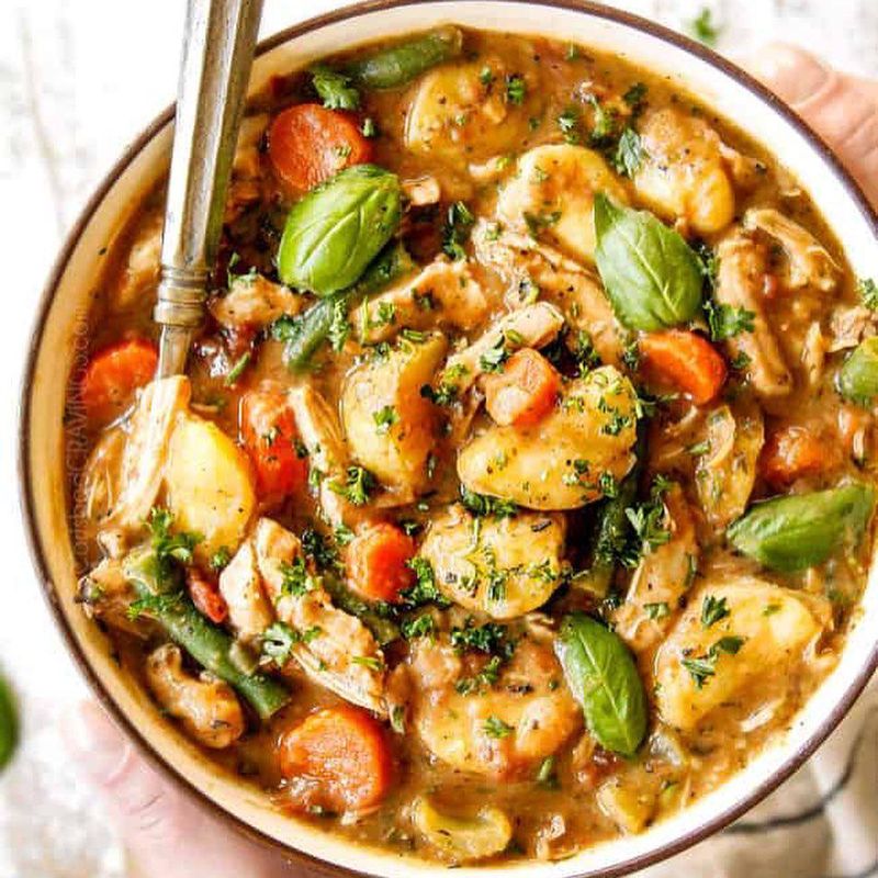 Comforting and hearty chicken stew