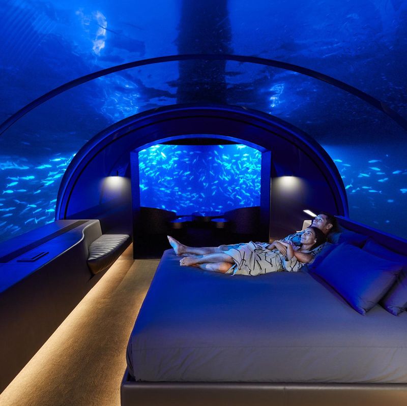 Conrad Maldives underwater hotel