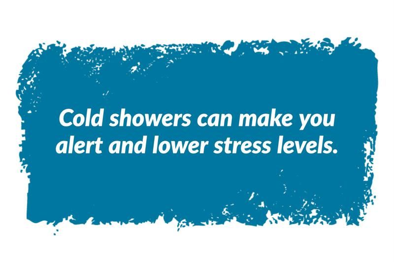Consider taking a cold shower as one of your 'morning hacks'