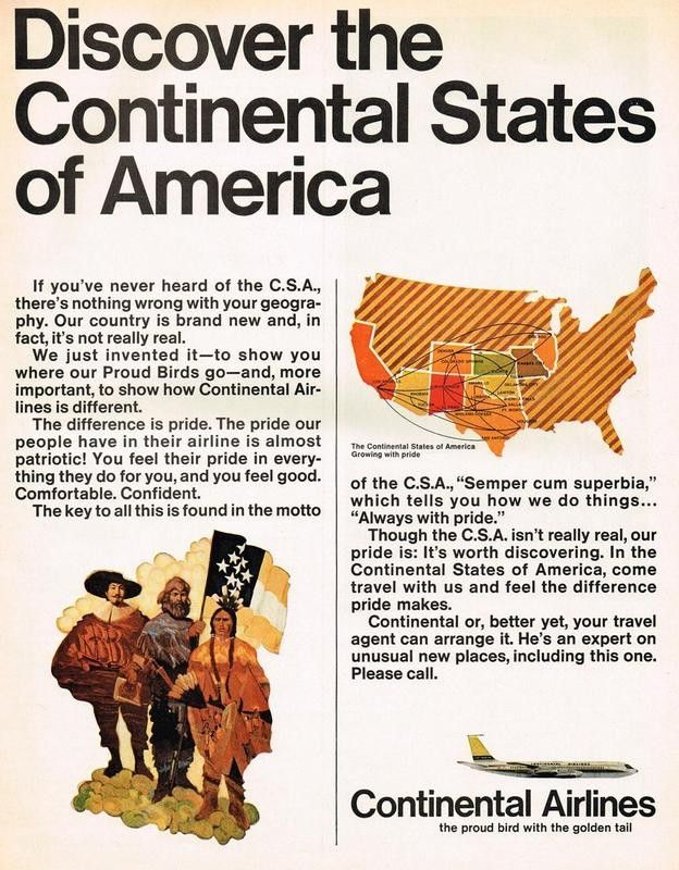 Continental Airlines ad