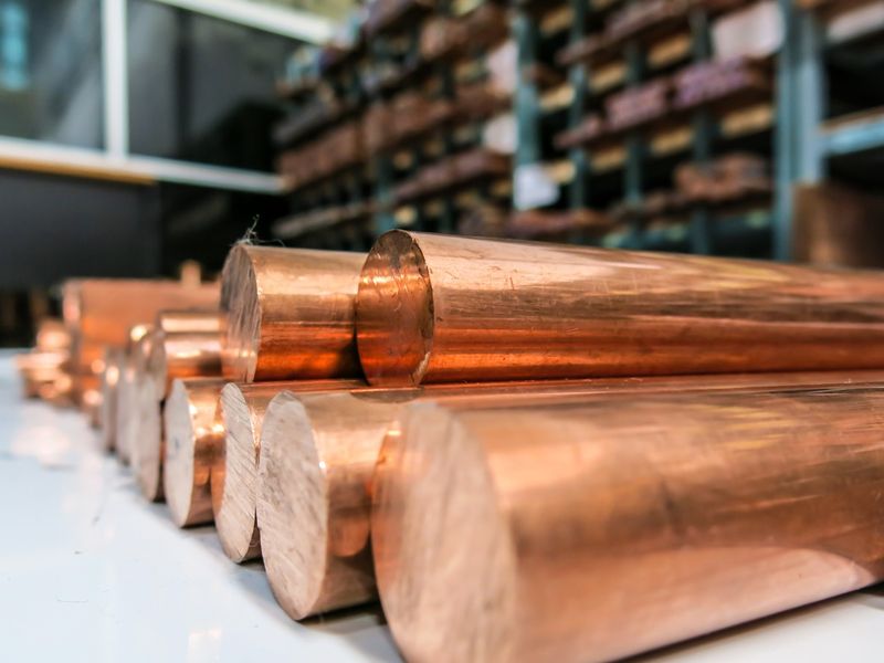 Copper material metal raw