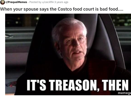 Costco Food Court bad food meme