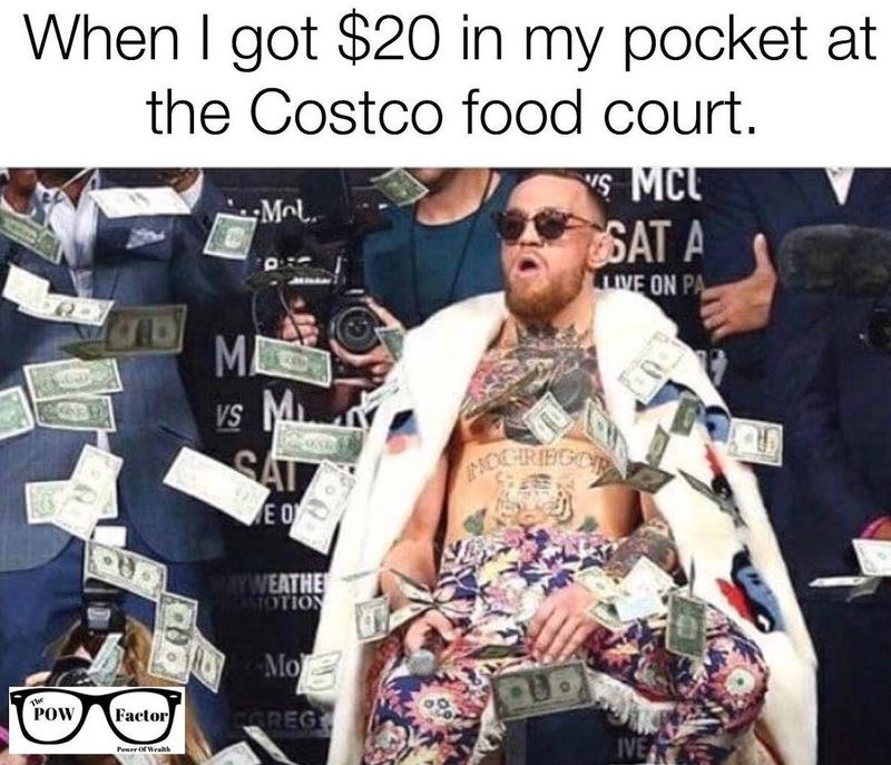 Costco Food Court, Connor McGregor meme