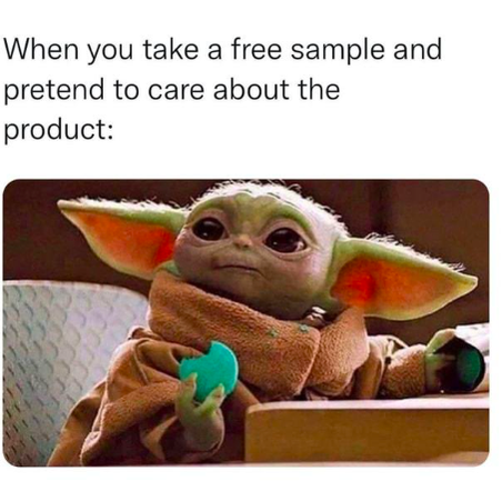 Costco food sample meme