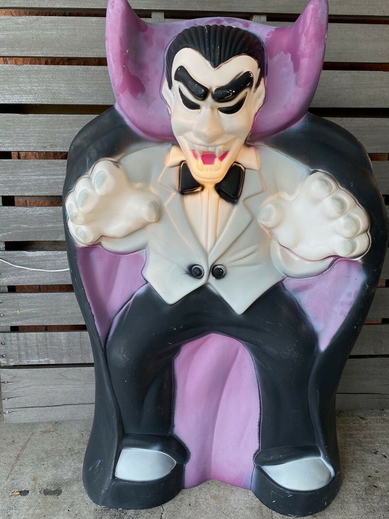 Count Dracula Vampire Halloween Lighted Blow Mold Outdoor Decor