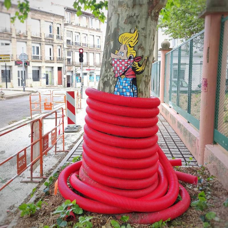 Creative street art in France