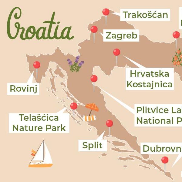 This Croatia Map Highlights the Country’s Coolest Spots
