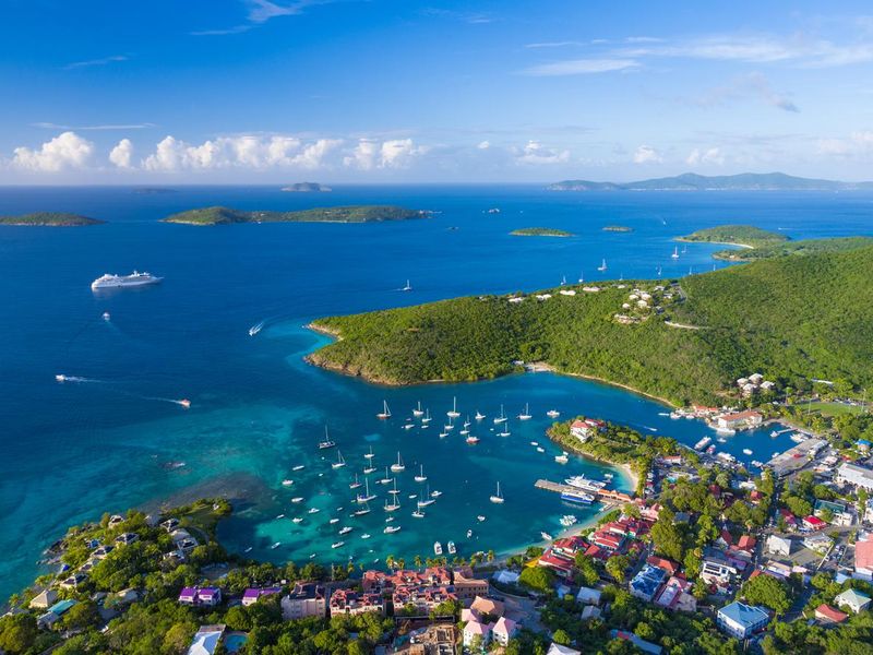 Cruz Bay, St.John in US Virgin Islands