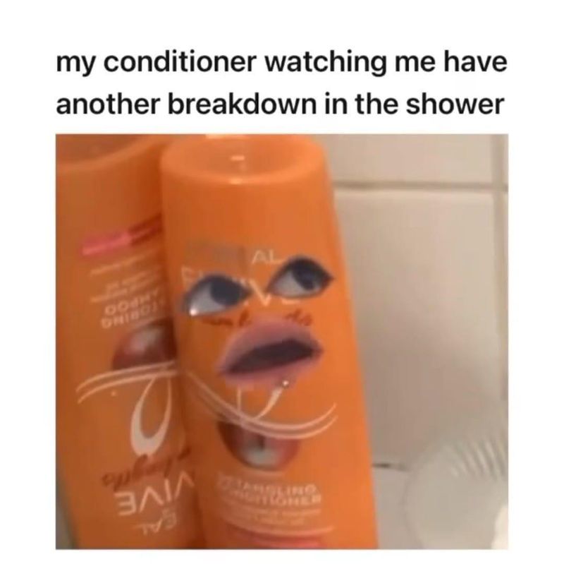 Crying in the shower meme