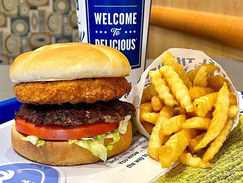 Culver's burger and fries
