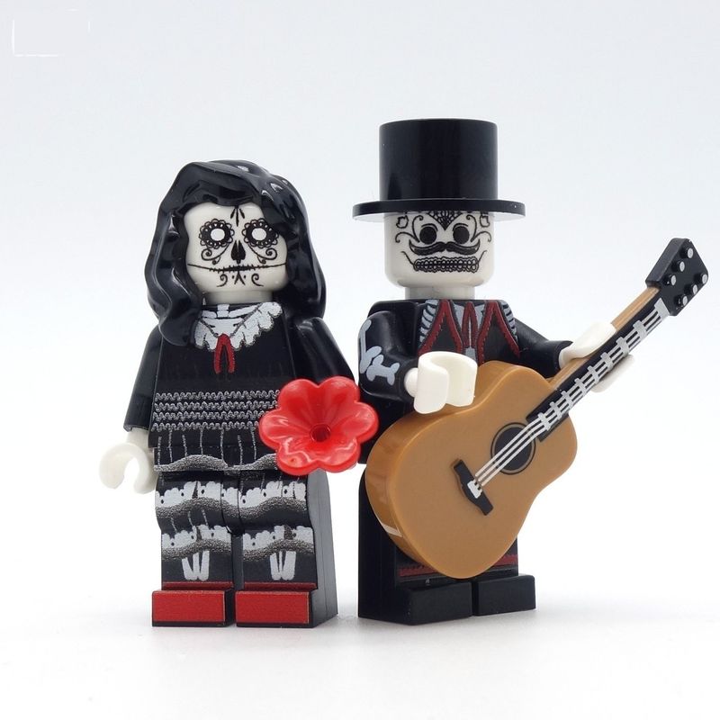 Custom Day of the Dead Lego minifigs