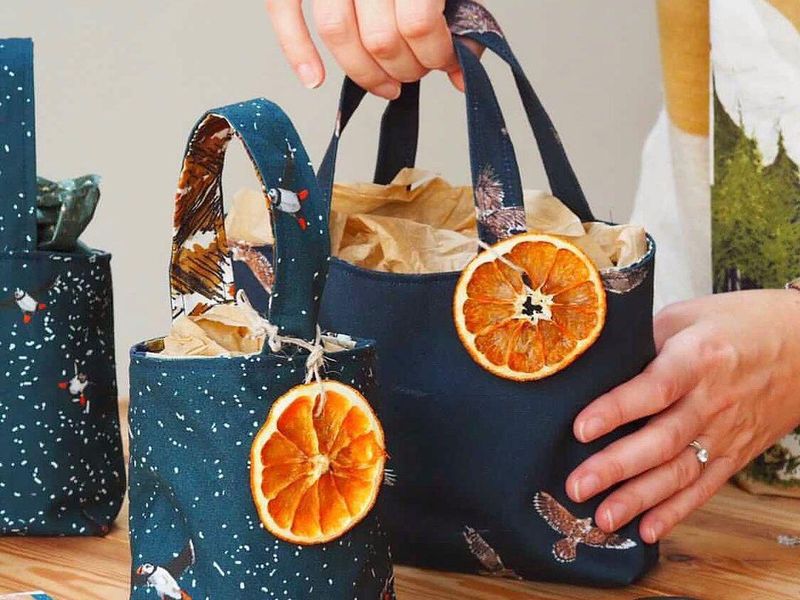 Cute cloth bag gift wrap ideas