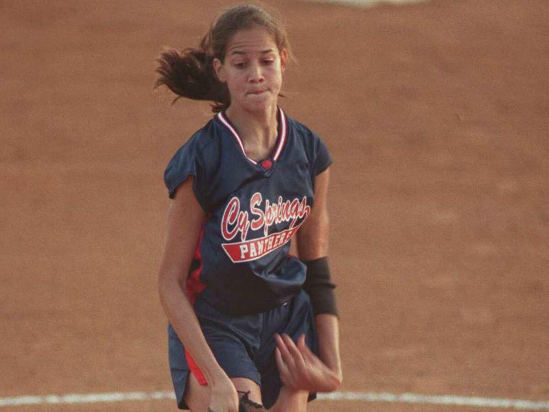 Cy Springs High School pitcher Cat Osterman