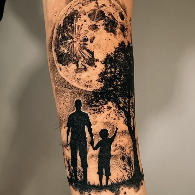 dad and son tattoo