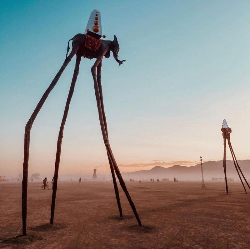Dali Elephants at Burning Man