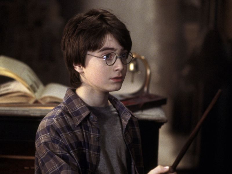 Daniel Radcliffe as Harry Potter in Harry Potter and the Sorcerer's Stone