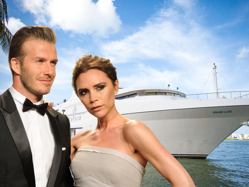 David and Victoria Beckham Yacht