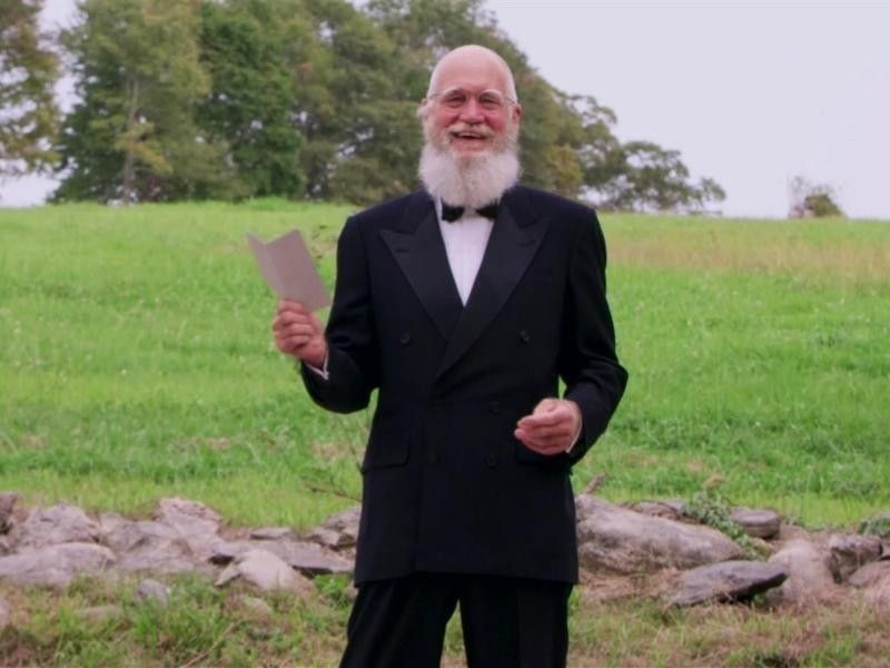 David Letterman at the 2020 Emmys