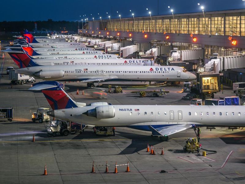 Delta Air Lines at DTW Airport