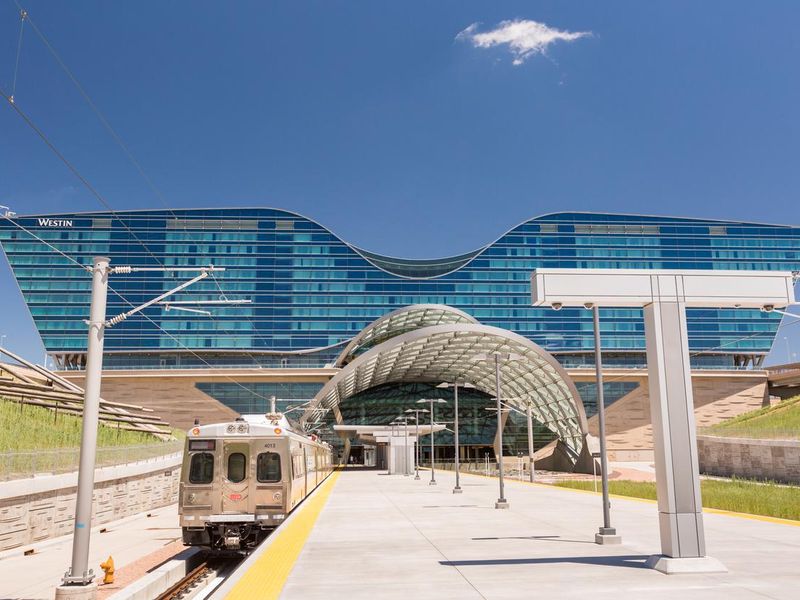 Denver Airport commuter rail station