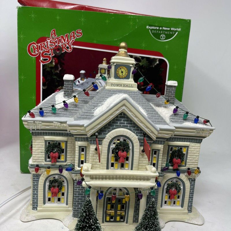 Department 56 A Christmas Story Village Hammond Town Hall]
