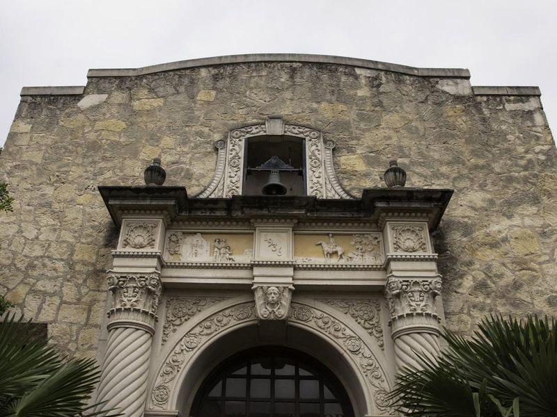 Detail view of the Alamo