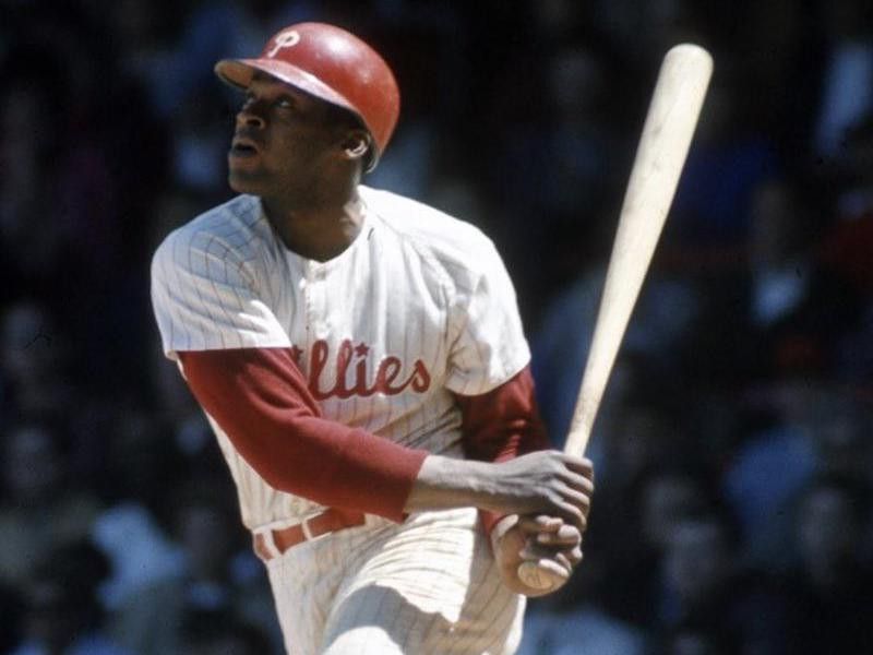 Dick Allen hitting for the Phillies