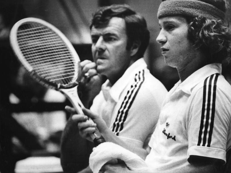 Dick Gould and John McEnroe