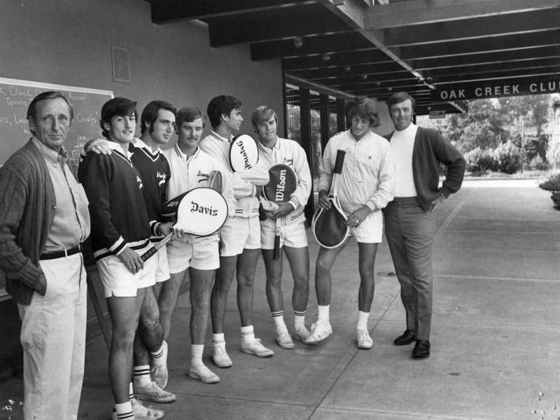 Dick Gould and Stanford men's tennis team