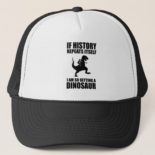 Dinosaur trucker hat