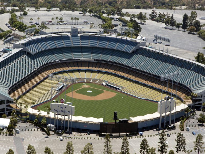 Dodger Stadium at Chavez Ravine in Los Angeles