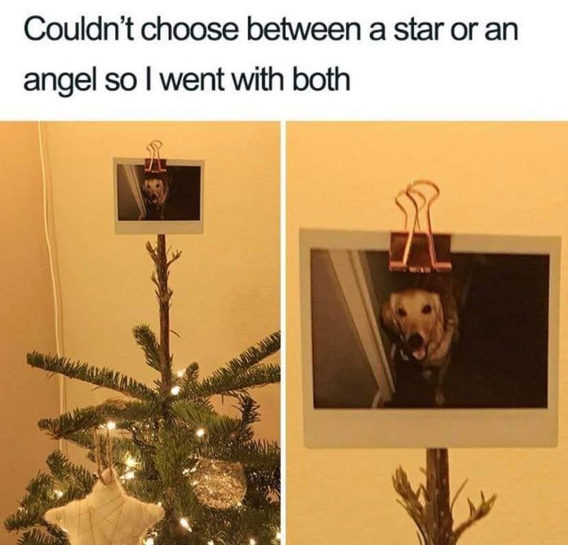 Dog tree decoration