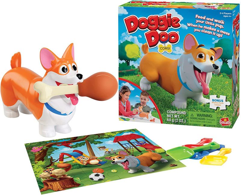 Doggie Doo game pieces and box
