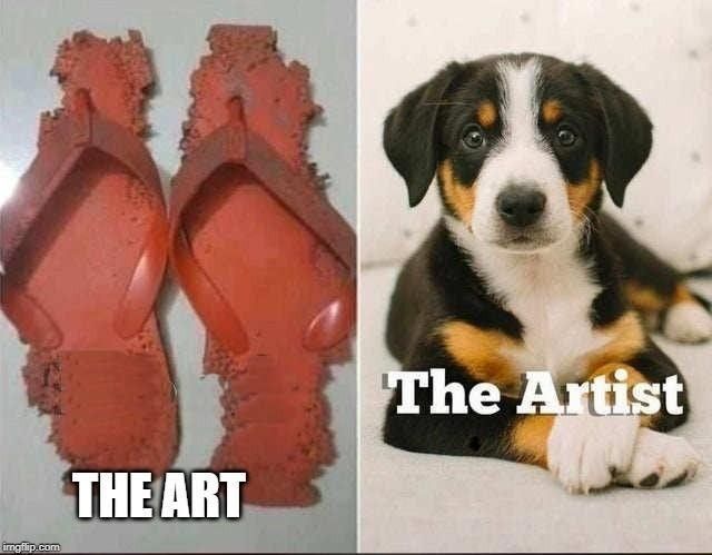 Doggy artist meme