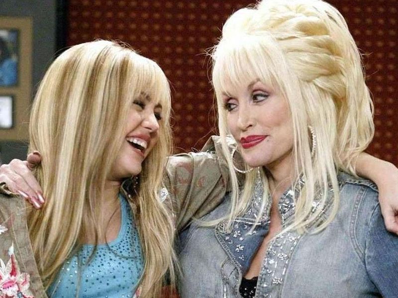 Dolly and Miley Cyrus