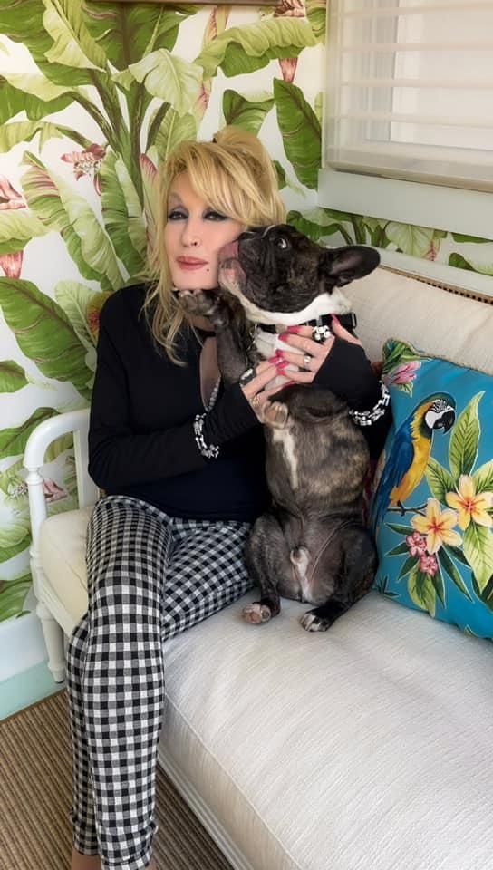 Dolly with her dog