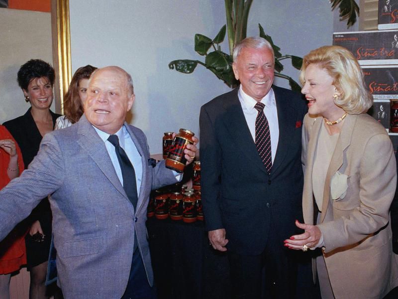 Don Rickles with Frank and Barbara Sinatra