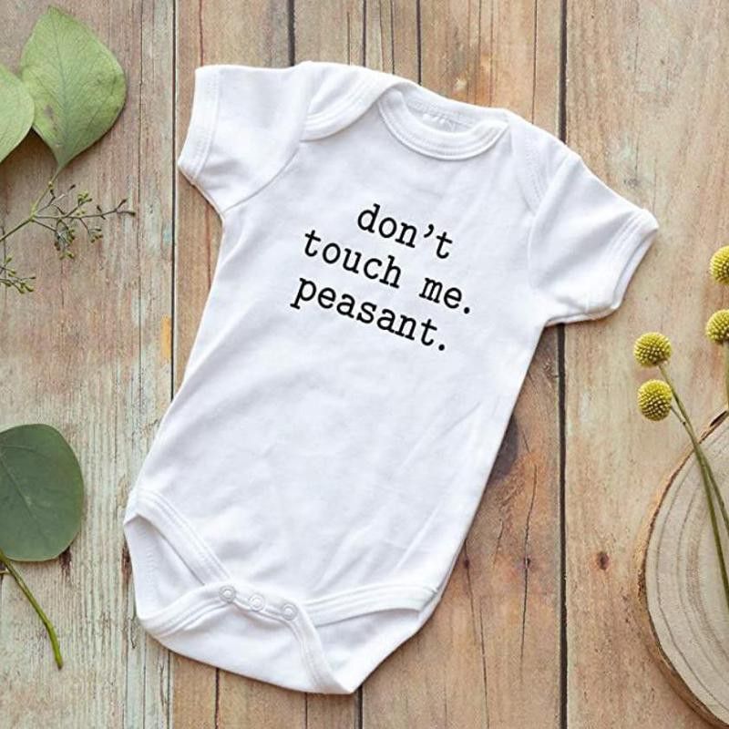 Don't touch me, peasant baby onesie