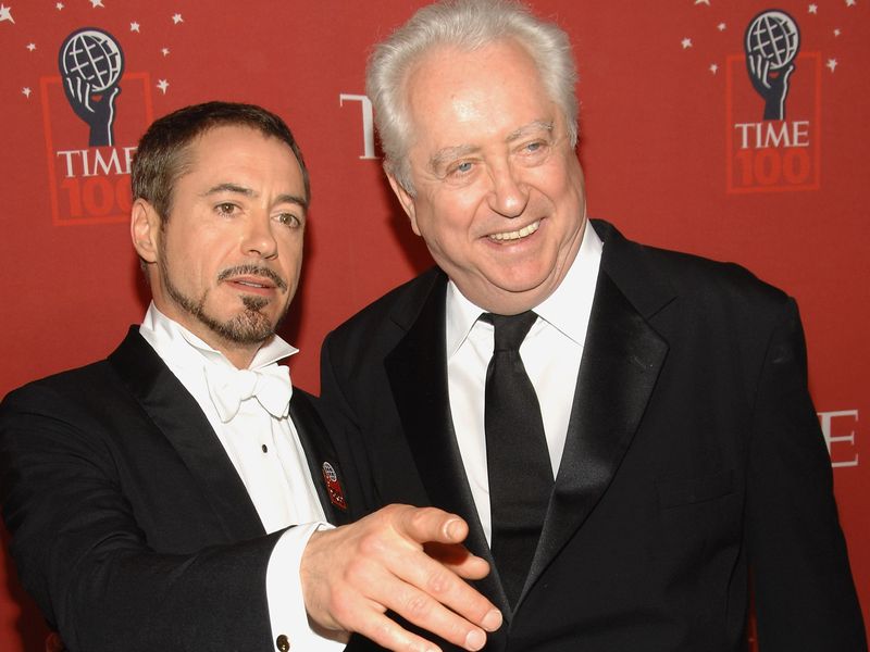 Downey jr with his father