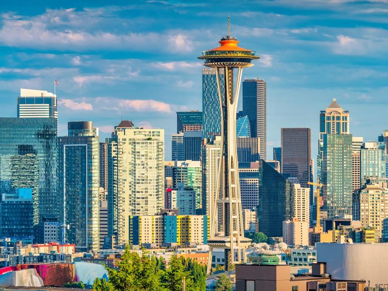 Downtown Seattle Skyline USA Space Needle